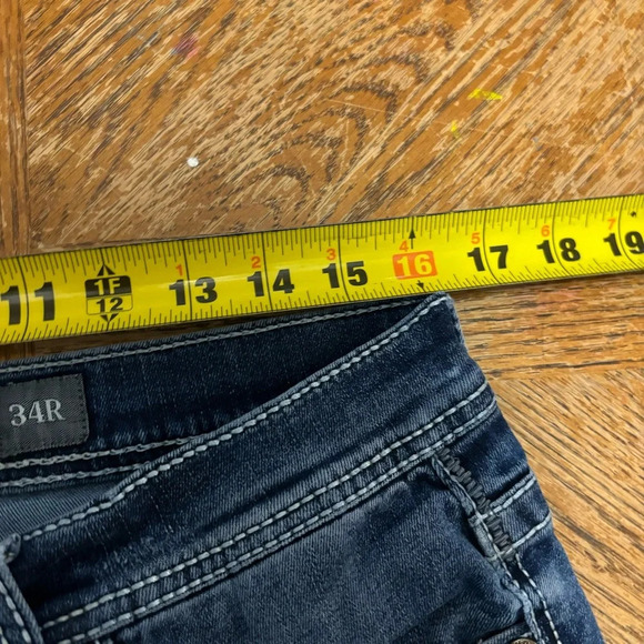 BKE Carter Jeans Straight Leg Mens Size 34 X 30 Regular Distressed Dark Wash - Picture 5 of 7